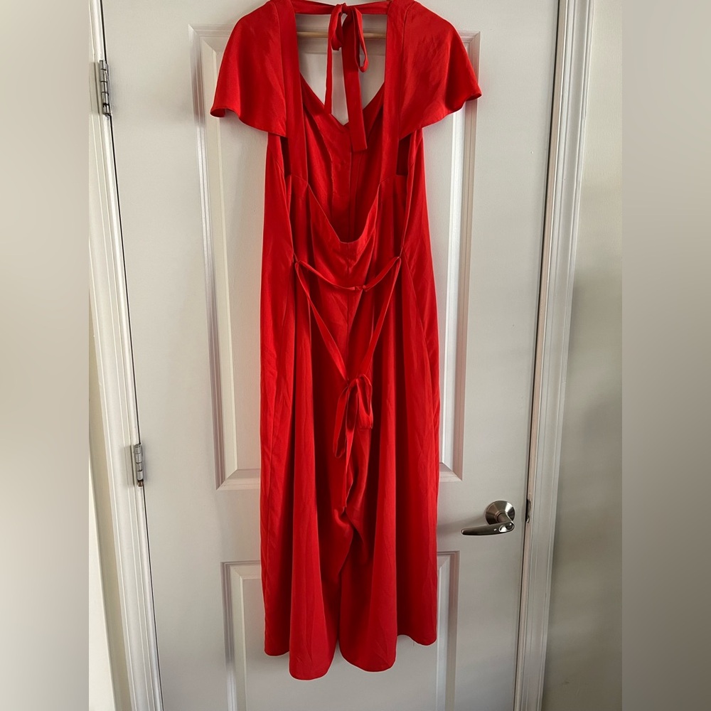 ASOS Scarlet Button-Front Jumpsuit - Picture 2 of 4